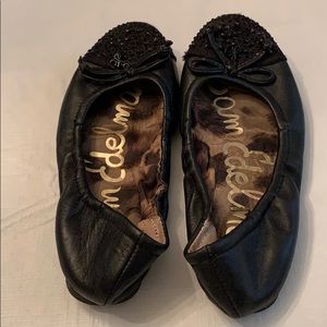 Sam Edelman size 13 1/2 M Girl’s Black Flats.